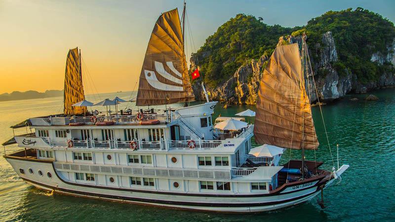 Klassisk bd halong bay Vietnam Bhaya cruise